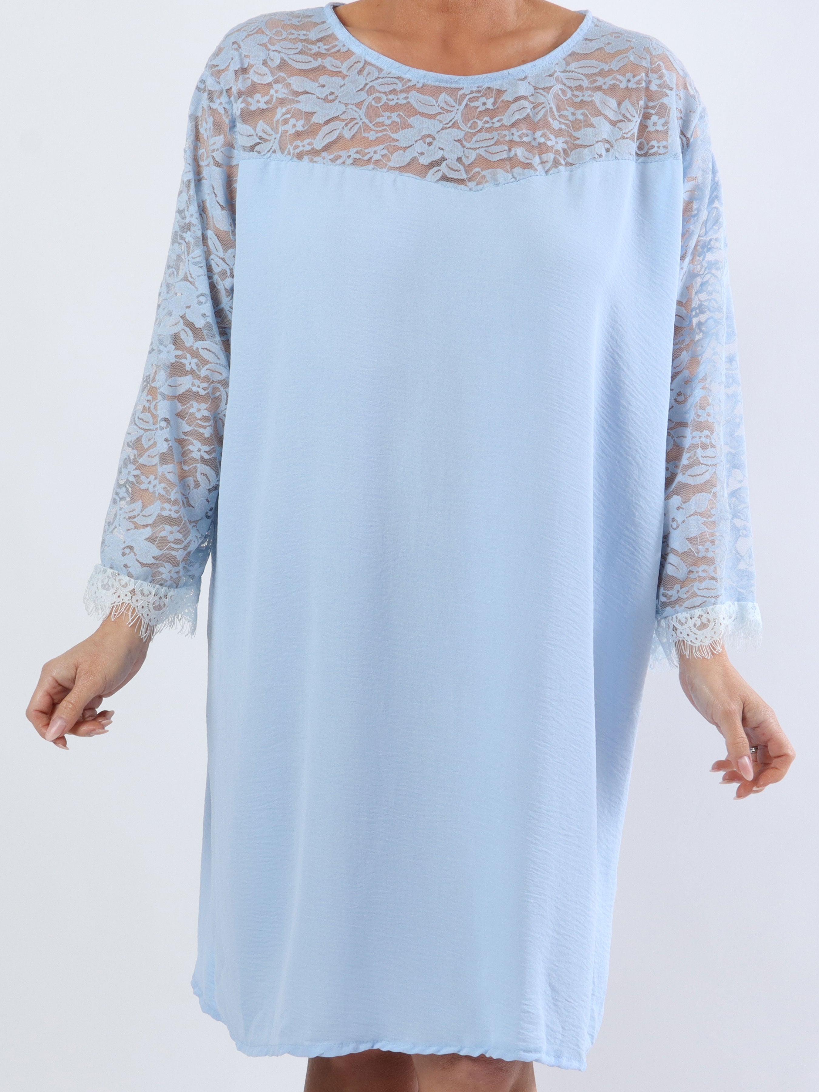 Nadine Dress - Sød blonde plus size kjole med sløjfe